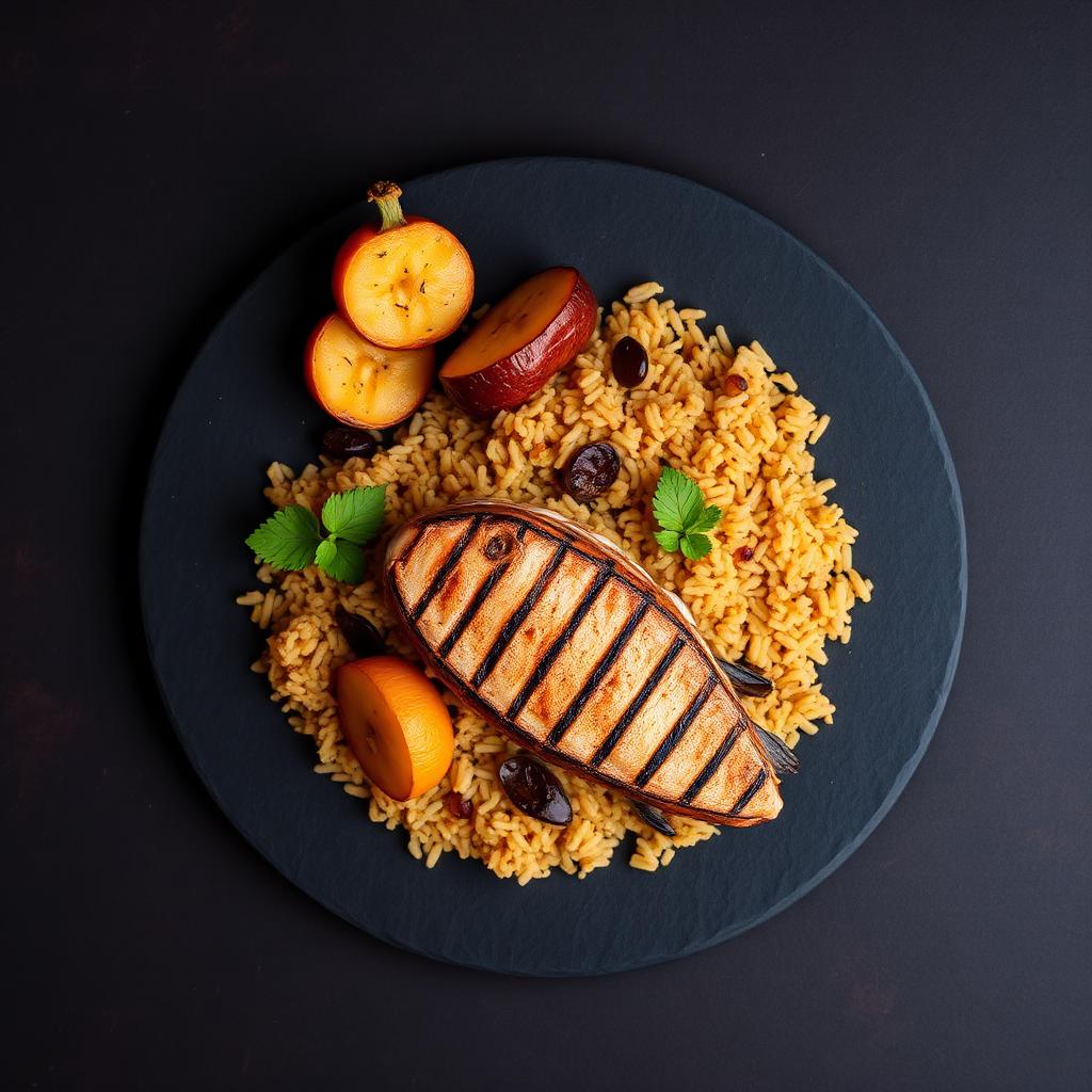 Smoky Jollof & Grilled Tilapia