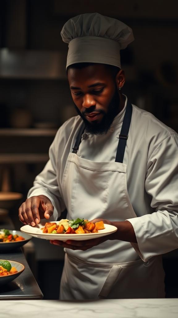 Plating tonight's special